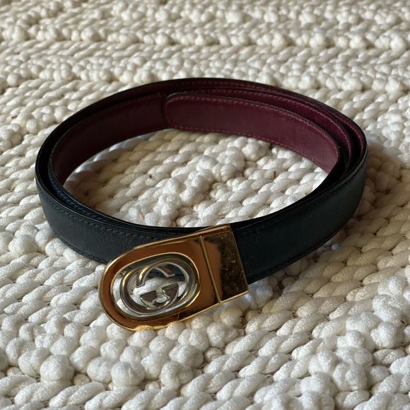 Gucci | Vintage Reversible Leather Gucci Belt - Picture 15 of 15